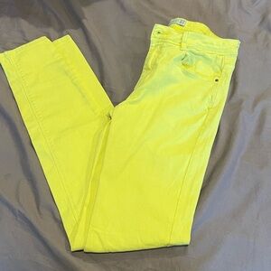 Zara Sunny Yellow Skinny Jeans. Size 4.